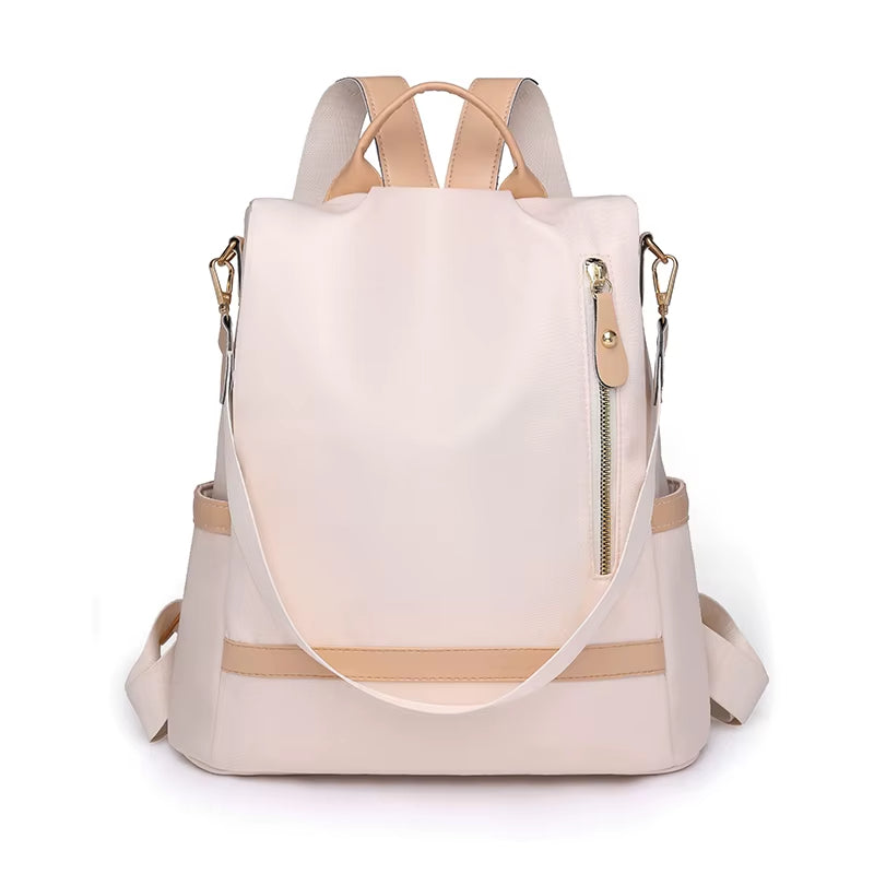 Anti-theft women's backpack with waterproof finish - Olivia