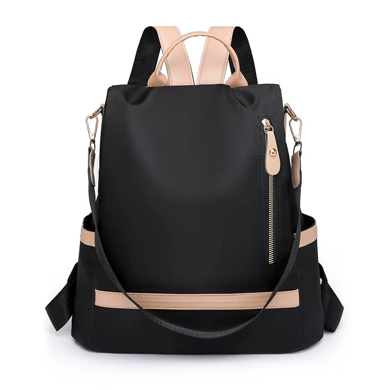 Anti-theft women's backpack with waterproof finish - Olivia