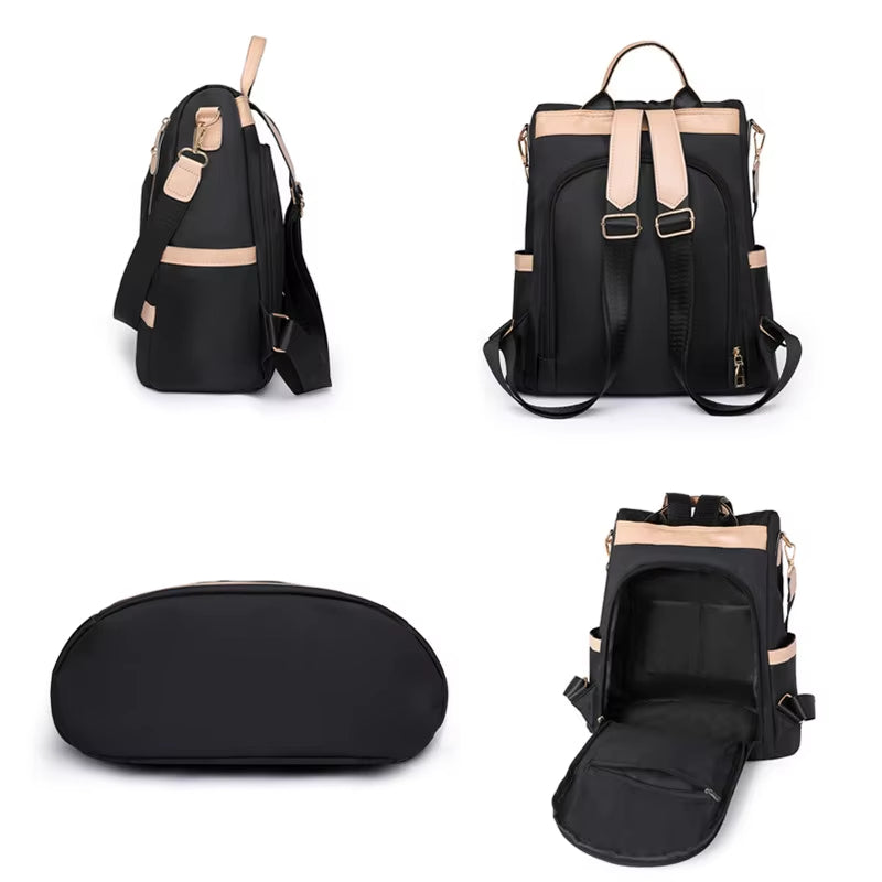 Anti-theft women's backpack with waterproof finish - Olivia