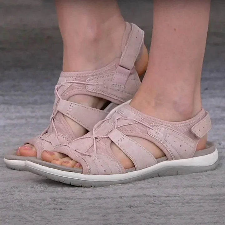 Comfortable Orthopedic Sandals for Women with Adjustable Straps, view 2 - Elena Harper