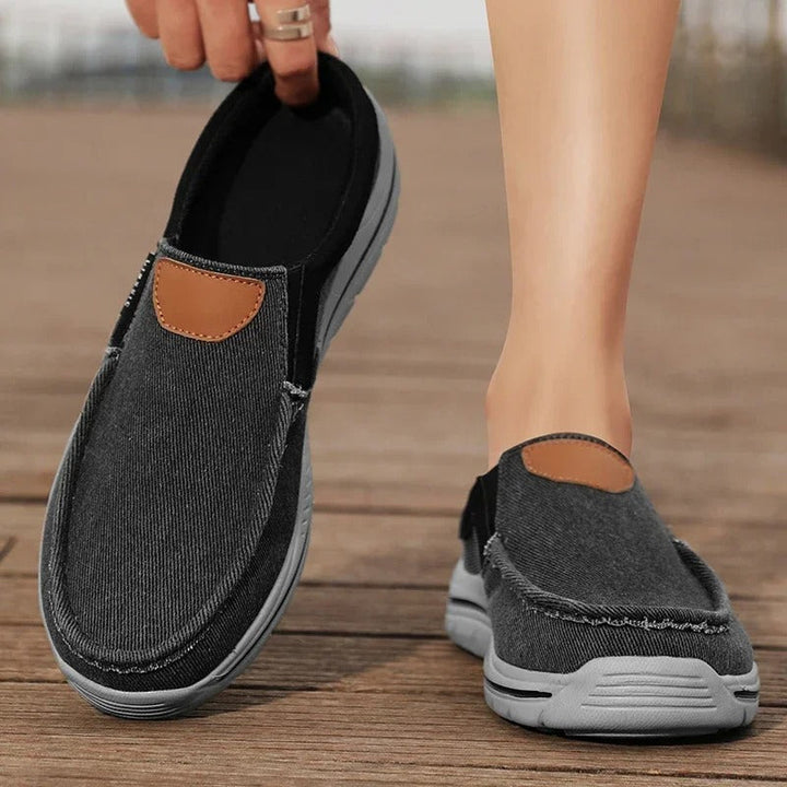 Canvas Slip-Ons, view 4 - Elena Harper