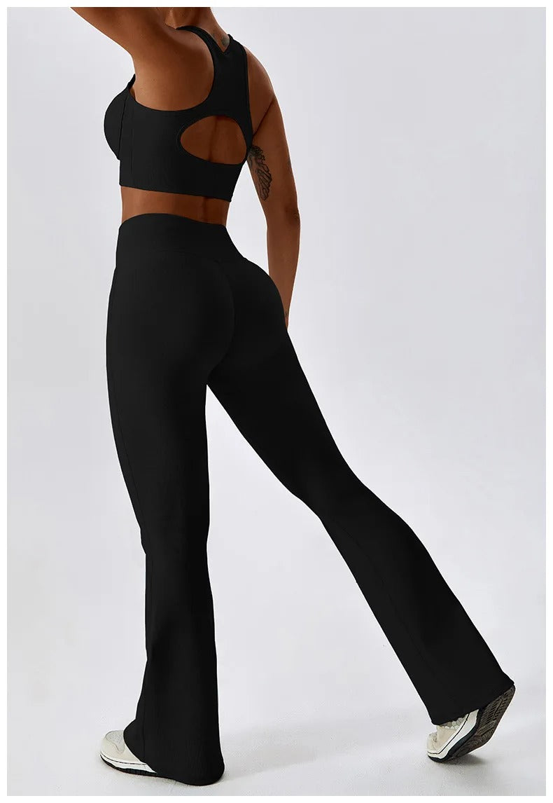 Affinada Flare Leggings, view 2 - Elena Harper