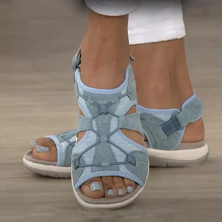 Comfortable Orthopedic Sandals for Women with Adjustable Straps - Elena Harper