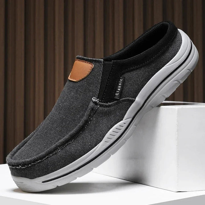 Canvas Slip-Ons, view 3 - Elena Harper
