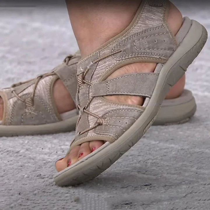 Comfortable Supportive Comfort Sandals for Women with Adjustable Straps - Elena Harper