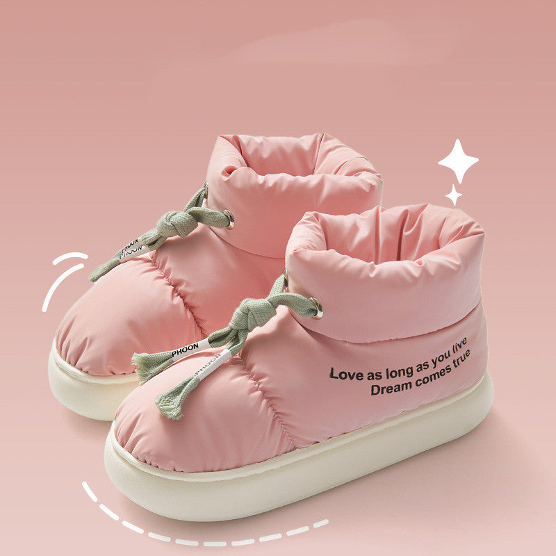 Waterproof Lace-Up Ankle Boots - Elodie