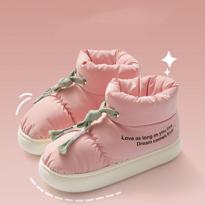 Waterproof Lace-Up Ankle Boots - Elodie