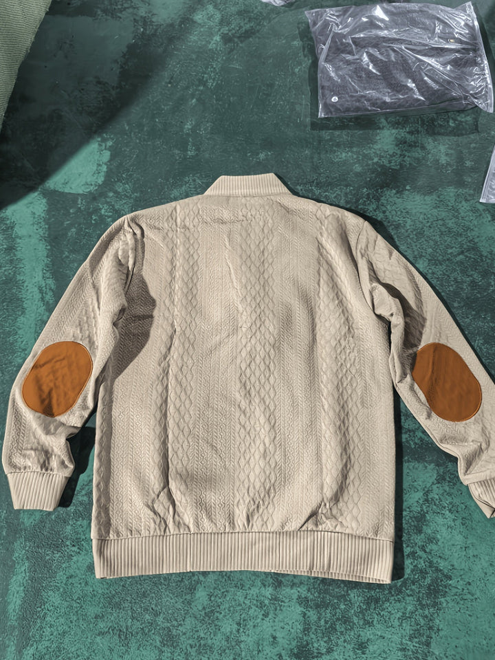 Ronan Stand Collar Button Henley Sweater, view 7 - Elena Harper