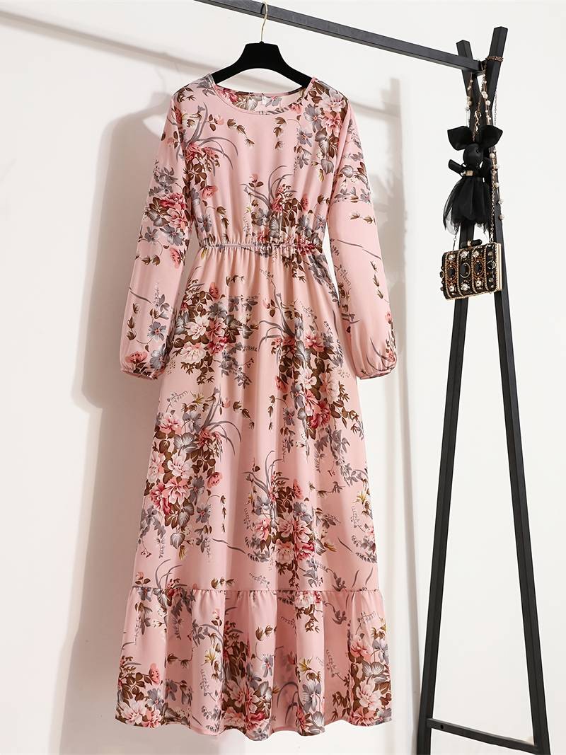 Abella - Bohemian Dress with Floral Print