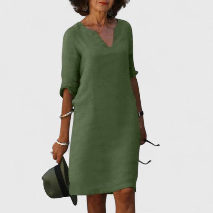 Taylor™  |  Comfortable V-neck Dress