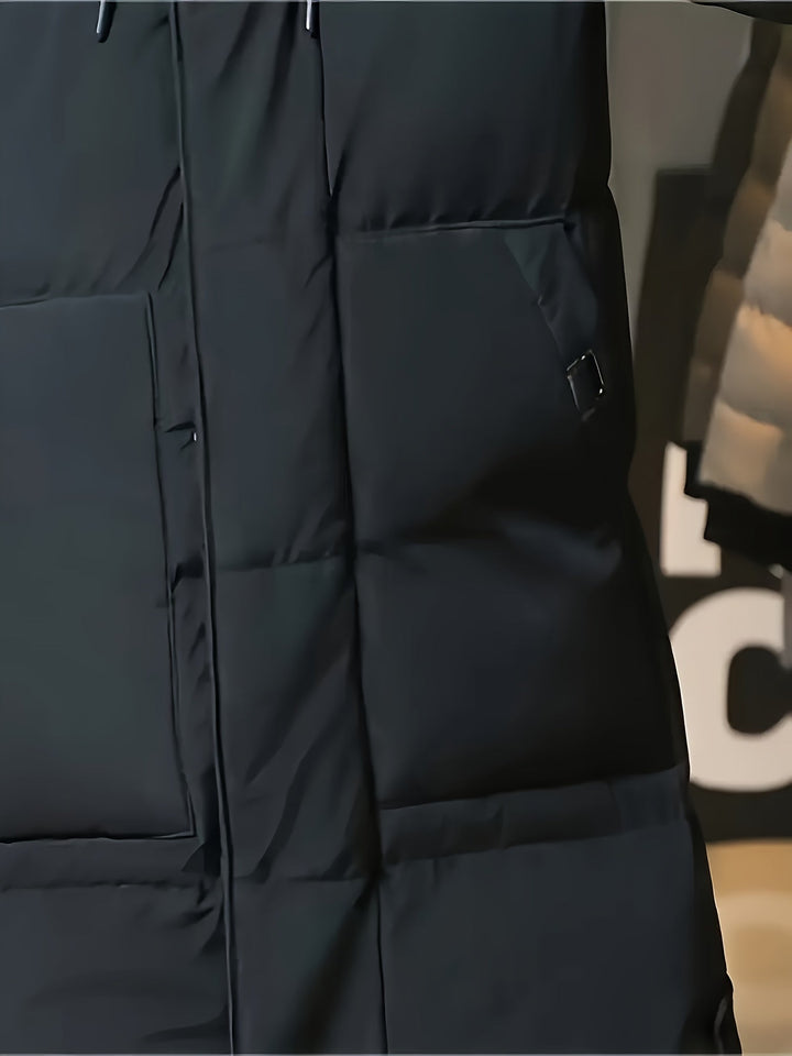 Antoine - Elegant Long Down Jacket with Hood