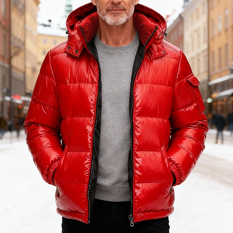 David - Chic Quilted Down Jacket with High Collar