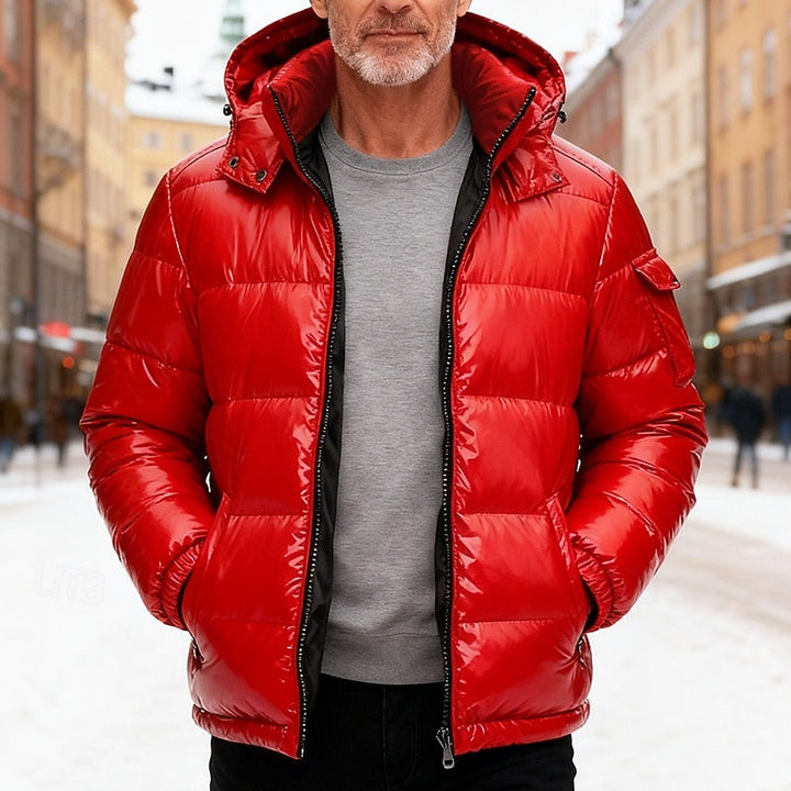 David - Chic Quilted Down Jacket with High Collar