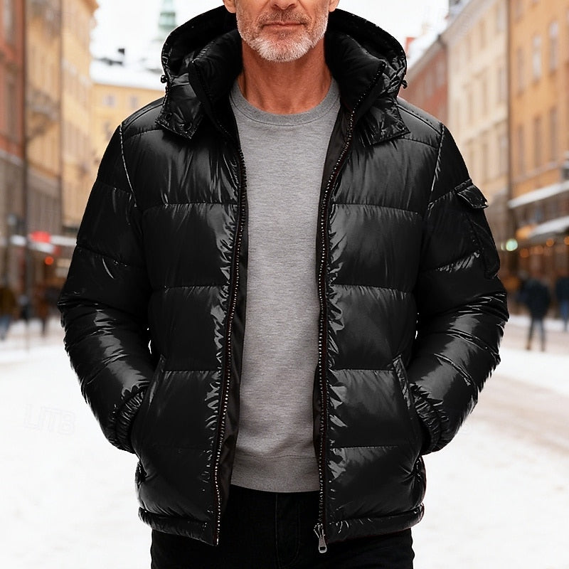 David - Chic Quilted Down Jacket with High Collar