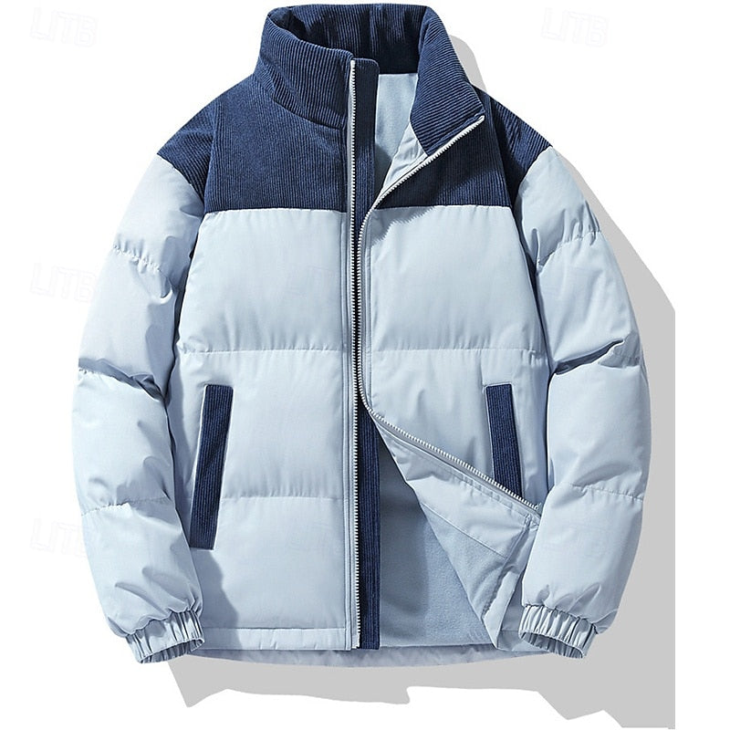 Vincent - Chic Quilted Down Jacket with High Collar