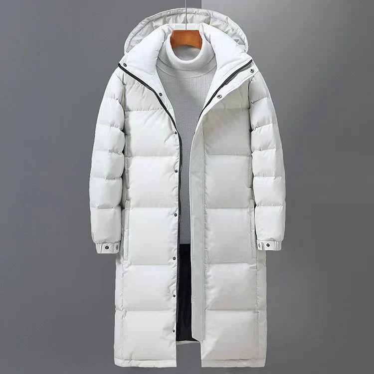 Men's Long Hooded Puffer Jacket