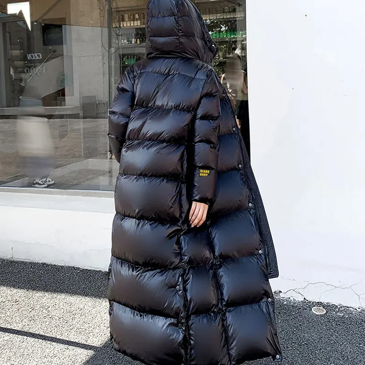 Sylvie - Chic Long Hooded Down Jacket