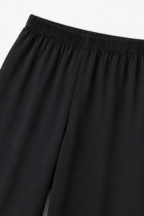 Draperie Asymmetric Drape Overlay Wide-Leg Pant Set - Elena Harper