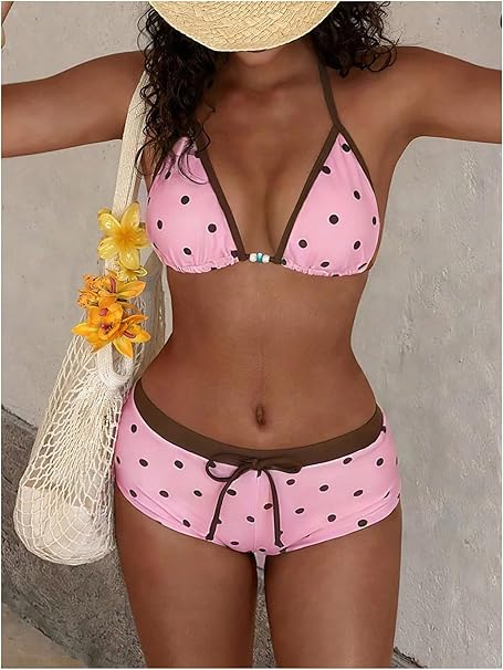 Lotte™ | Casual Polka Dot Triangle Bikini