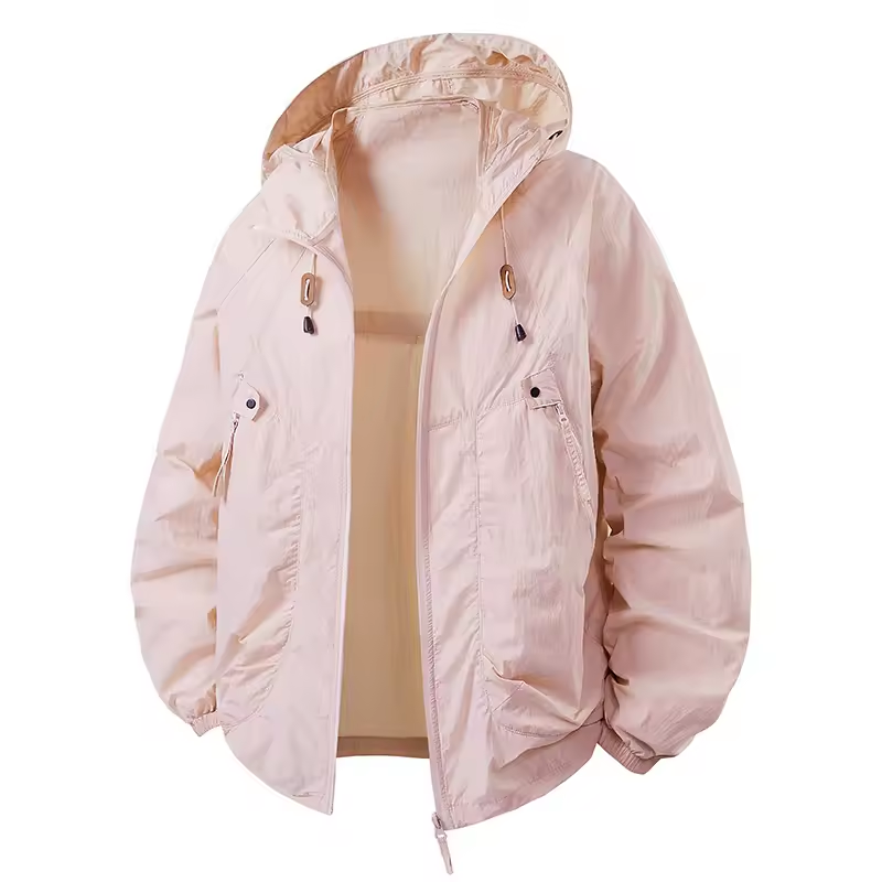 Men's Outdoor Hooded Jacket Premium Lightweight Windbreaker, view 7 - Elena Harper