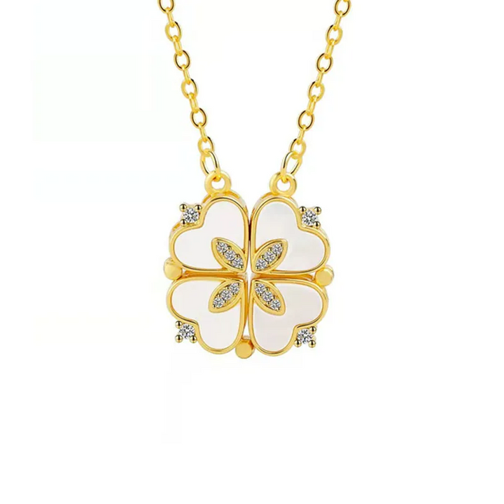 Cloverelle Sparkling Clover Pendant Necklace - Elena Harper