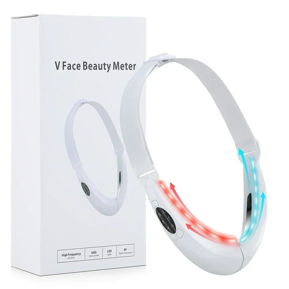 EMS Facial Slimmer with LED Therapy - Face Slimming and Double Chin Removal