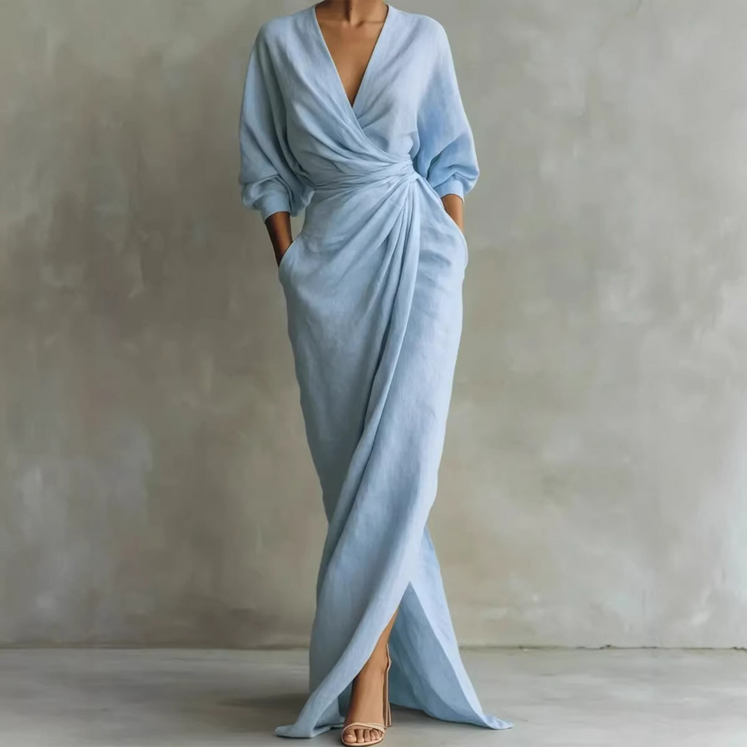Nina™ | Elegant Wrap Maxi Dress