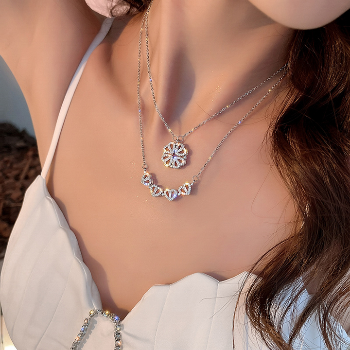 Cloverelle Sparkling Clover Pendant Necklace - Elena Harper
