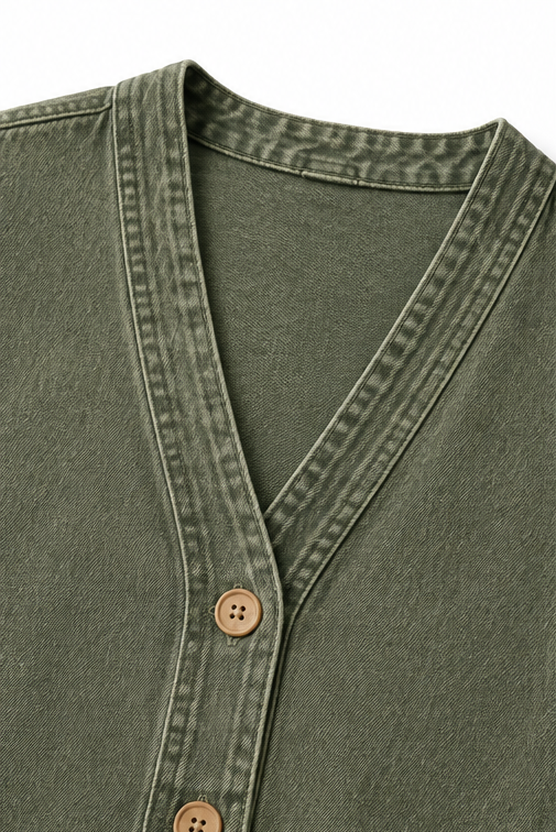 Corriveau Washed Denim-Look Jacket - Elena Harper