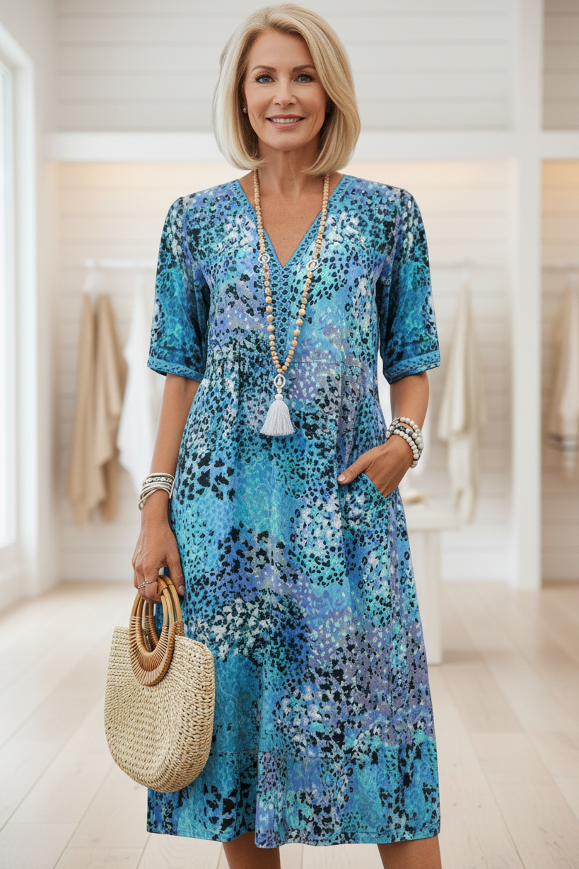 Maeva™  |  Casual V-neck Dress