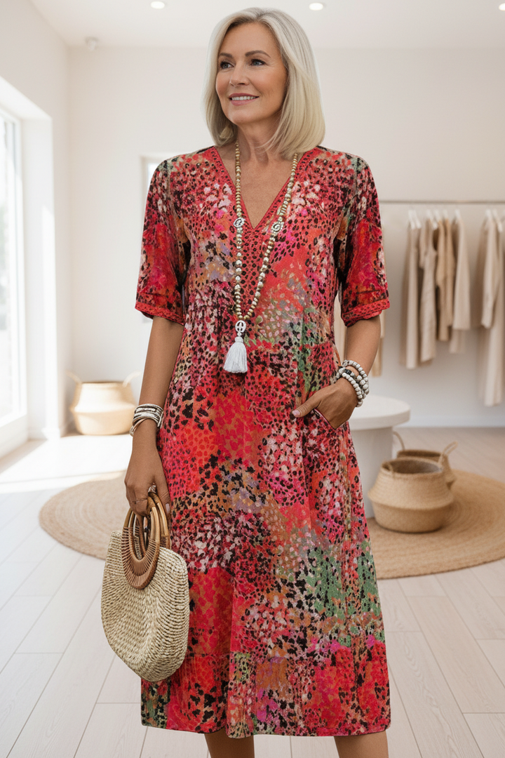 Maeva™  |  Casual V-neck Dress