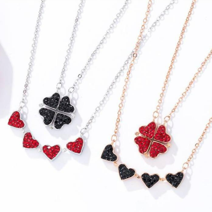 Cloverelle Sparkling Clover Pendant Necklace - Elena Harper