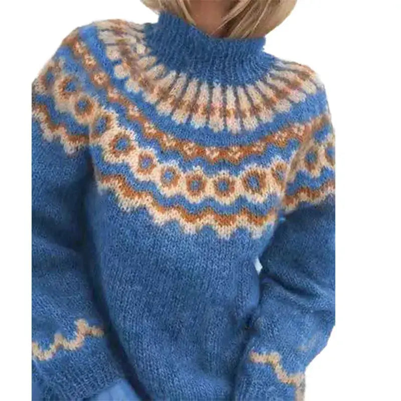 Celine Cozy Knitted Sweater, view 3 - Elena Harper