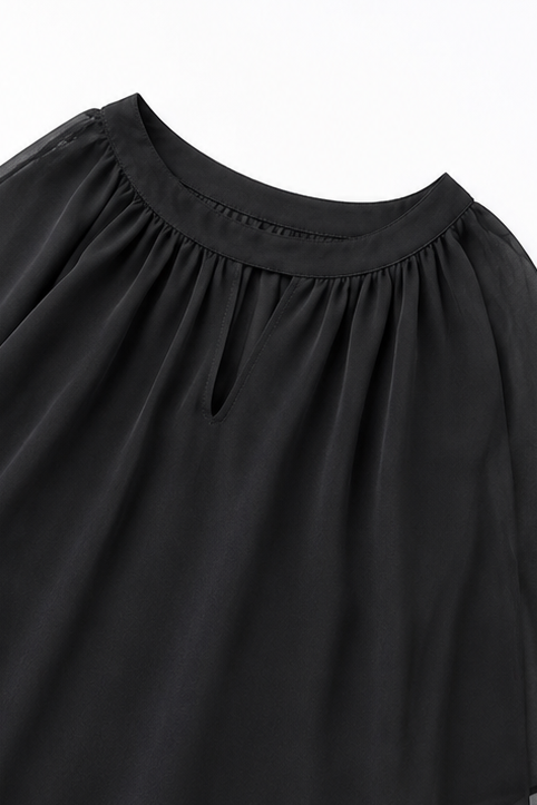 Draperie Asymmetric Drape Overlay Wide-Leg Pant Set - Elena Harper