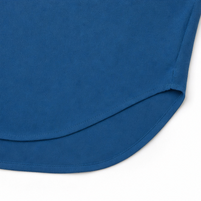 Drapelle Women's Split V-Neck Drape Blouse - Elena Harper