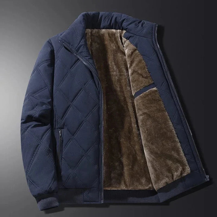 Drevmund Men's Winter Jacket Quilted Fleece, view 5 - Elena Harper