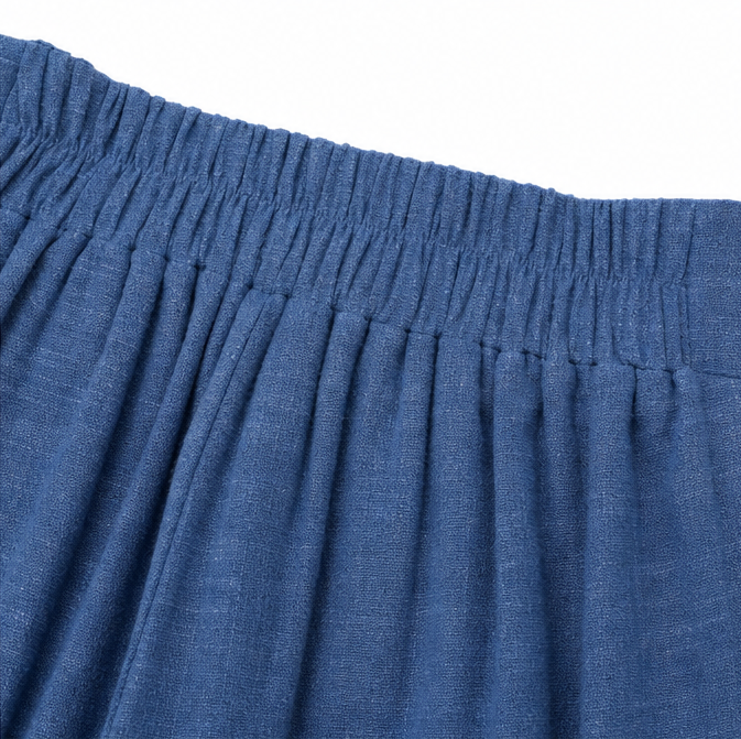 Driftlane High Waisted Tie Front Wide Leg Pants for Women - Elena Harper