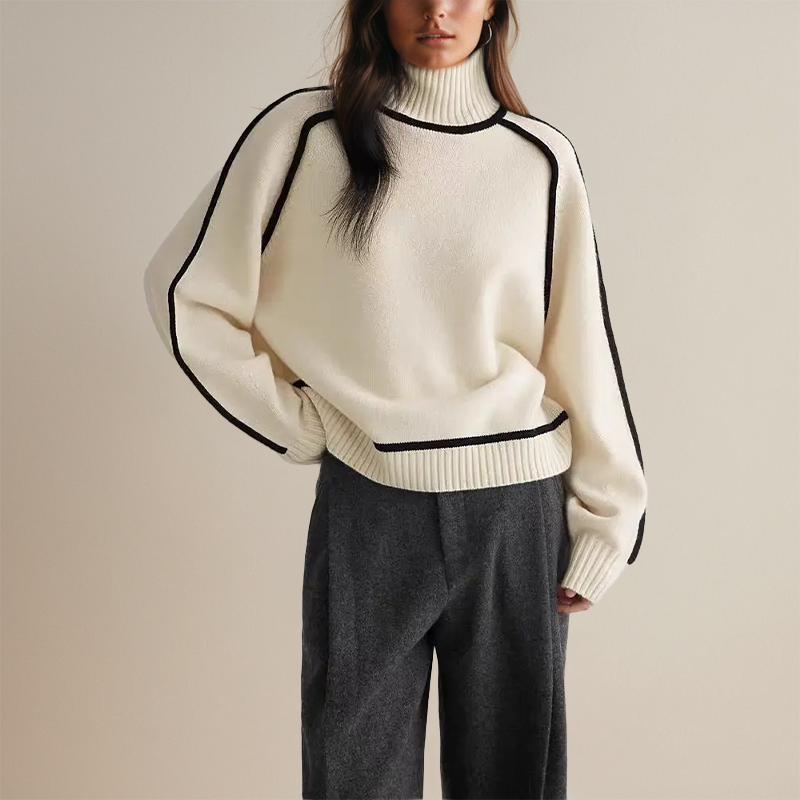 Emilie Turtleneck Sweater - Elena Harper