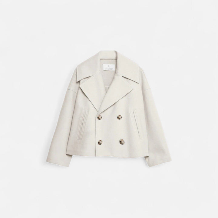 Wool Blazer with Double Closure for Women