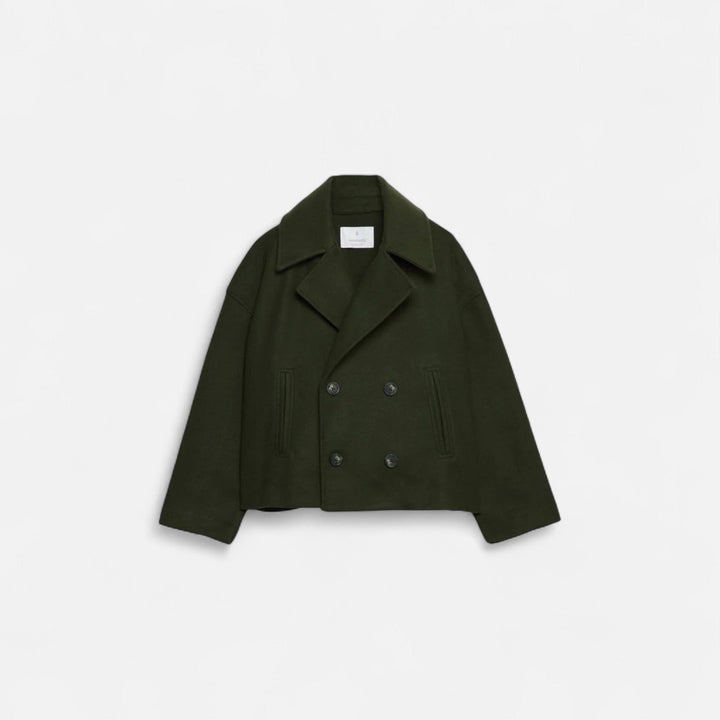 Wool Blazer with Double Closure for Women