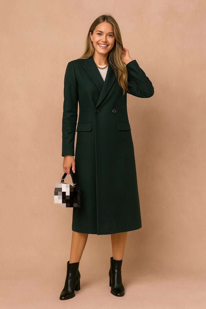Double-Breasted Coat for Women