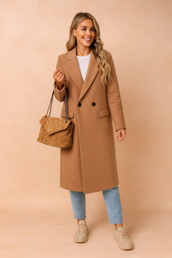 Double-Breasted Coat for Women