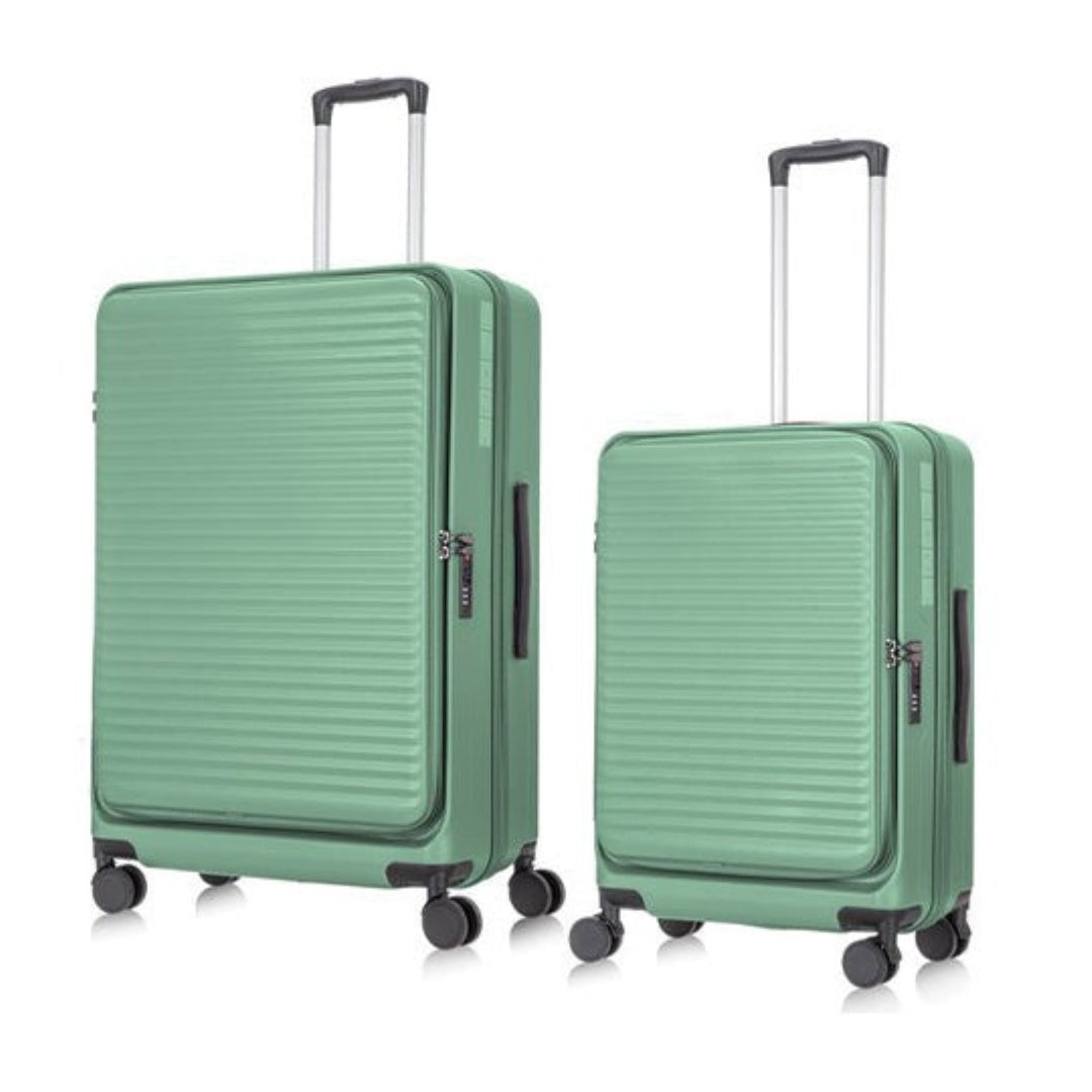 Travel 2-Piece Hardshell Luggage Set with Laptop Compartment - Elena Harper