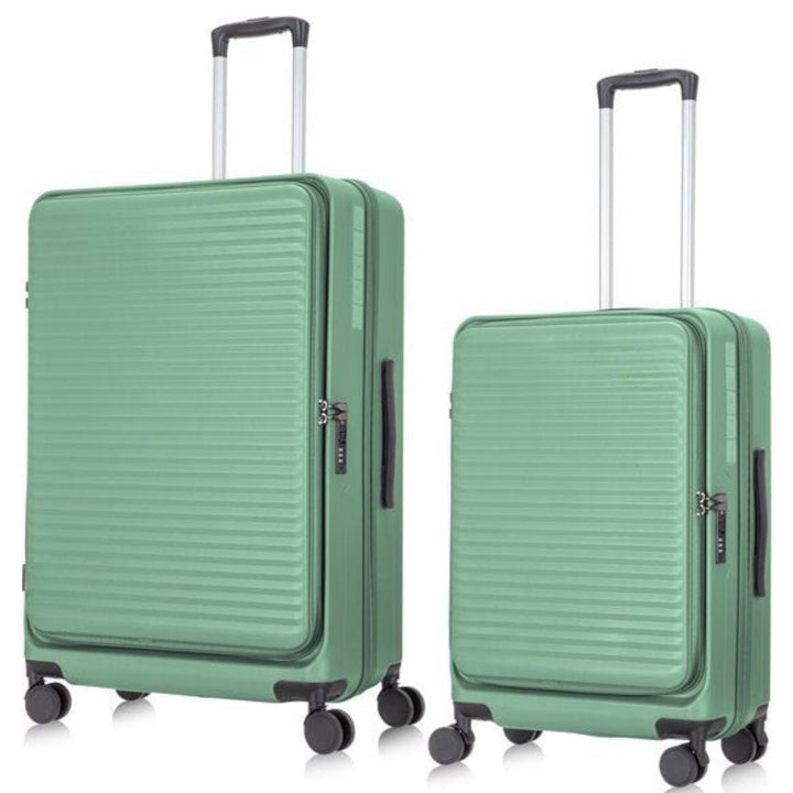 Travel 2-Piece Hardshell Luggage Set with Laptop Compartment, view 3 - Elena Harper