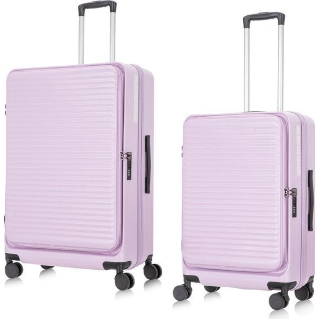 Travel 2-Piece Hardshell Luggage Set with Laptop Compartment, view 4 - Elena Harper