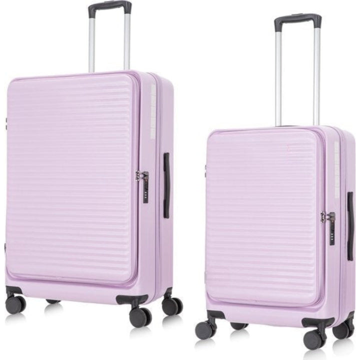 Travel 2-Piece Hardshell Luggage Set with Laptop Compartment, view 4 - Elena Harper