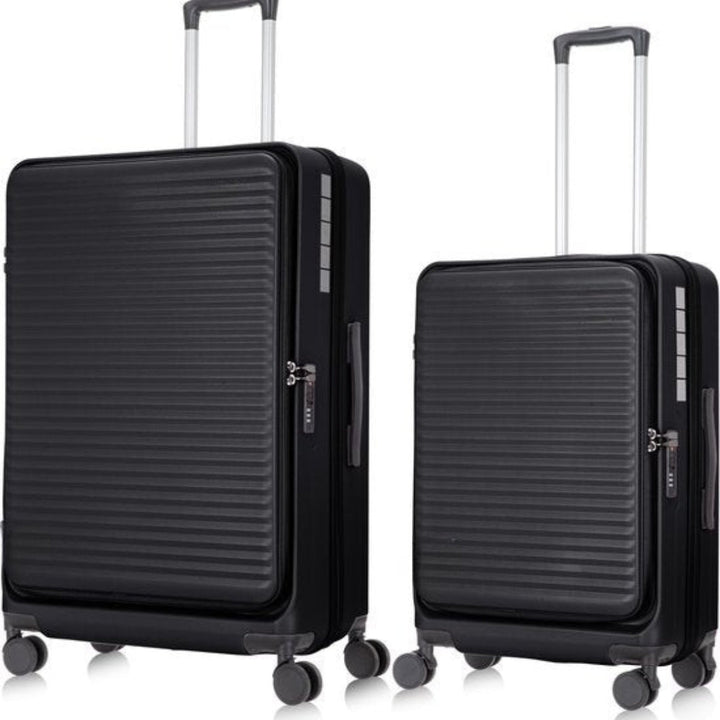 Travel 2-Piece Hardshell Luggage Set with Laptop Compartment, view 5 - Elena Harper