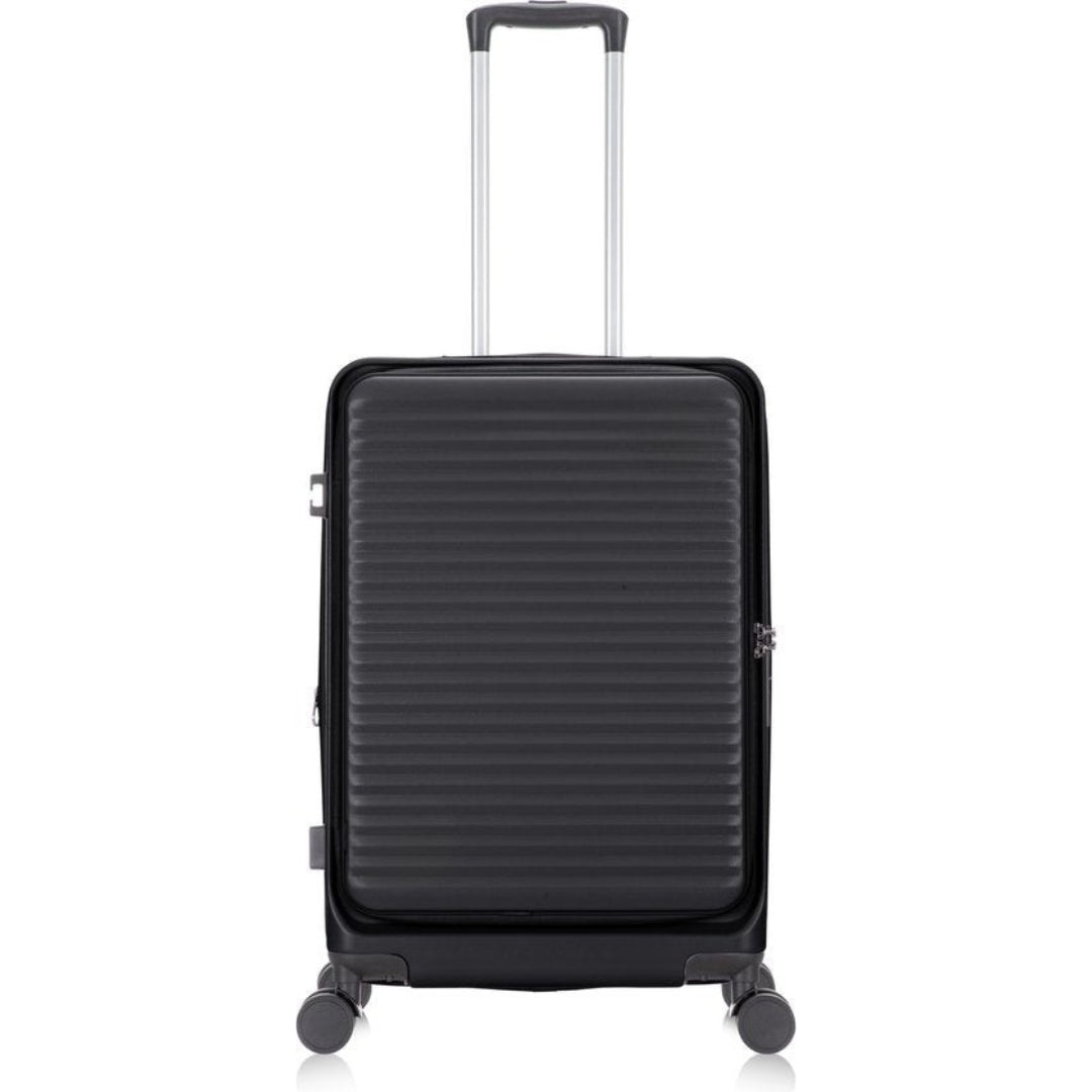 Travel 2-Piece Hardshell Luggage Set with Laptop Compartment, view 6 - Elena Harper