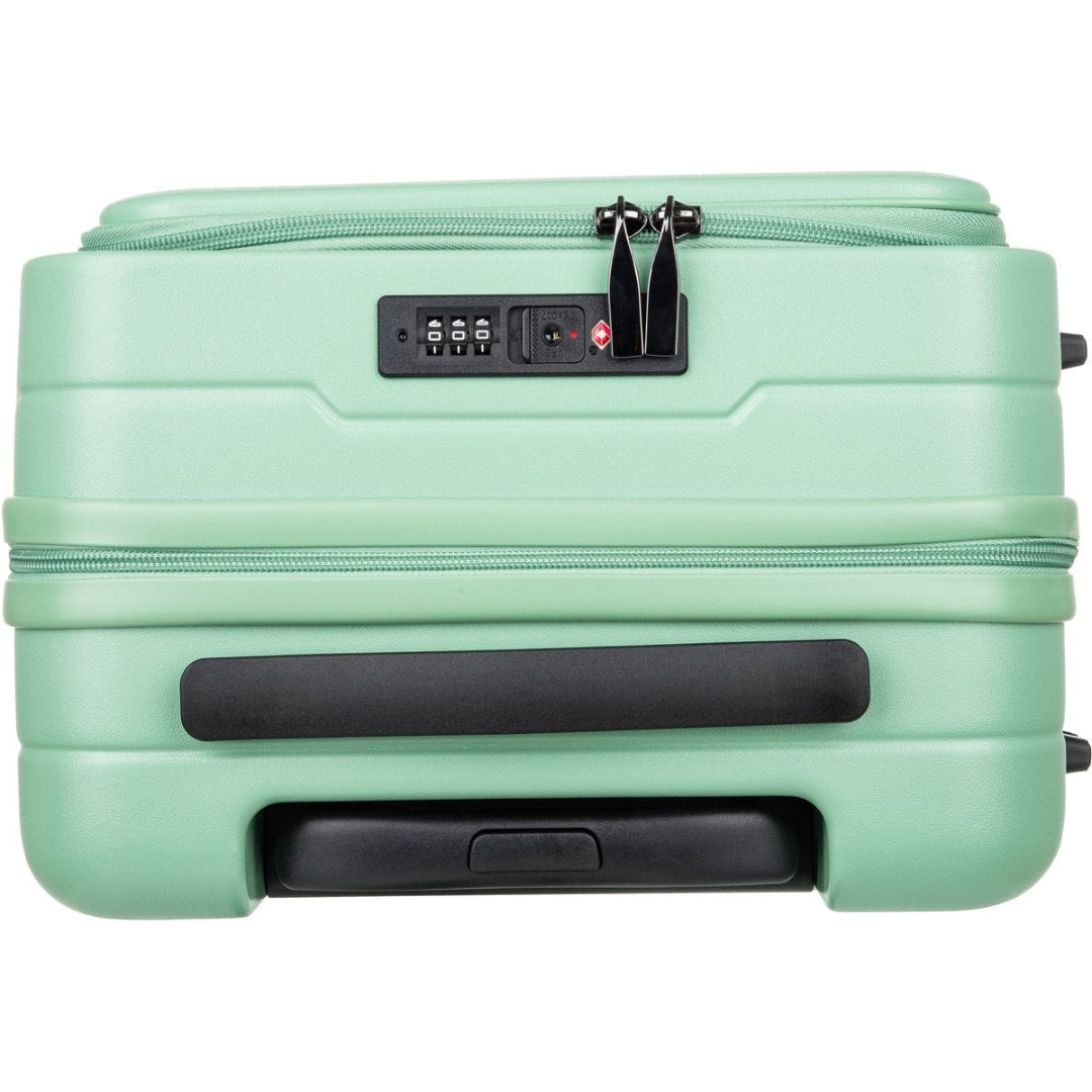 Travel 2-Piece Hardshell Luggage Set with Laptop Compartment, view 9 - Elena Harper