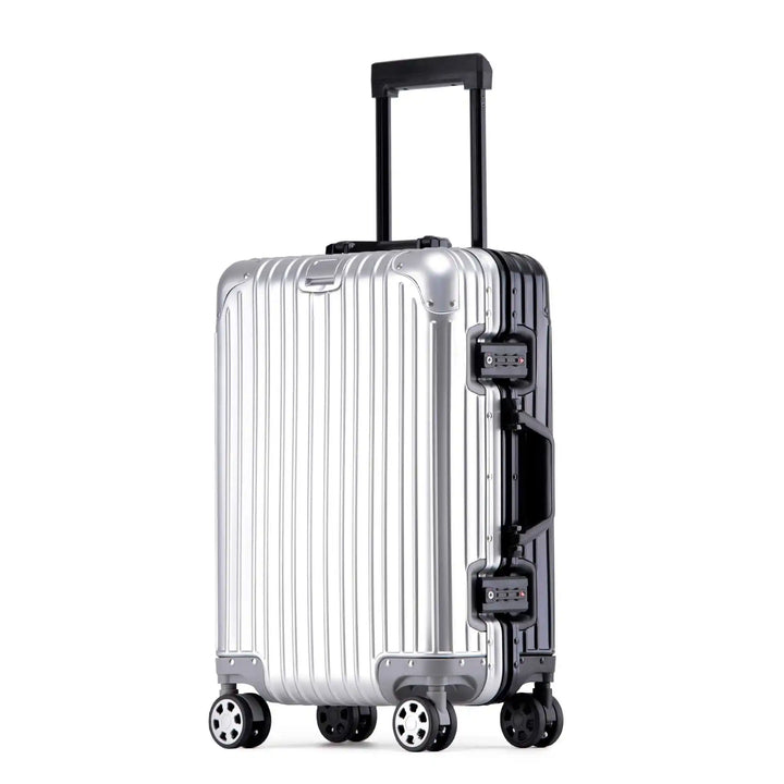 Unisex Aluminum-Magnesium Hard Shell Travel Suitcase, view 5 - Elena Harper